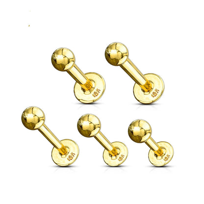 Or 14kt Labret Bille