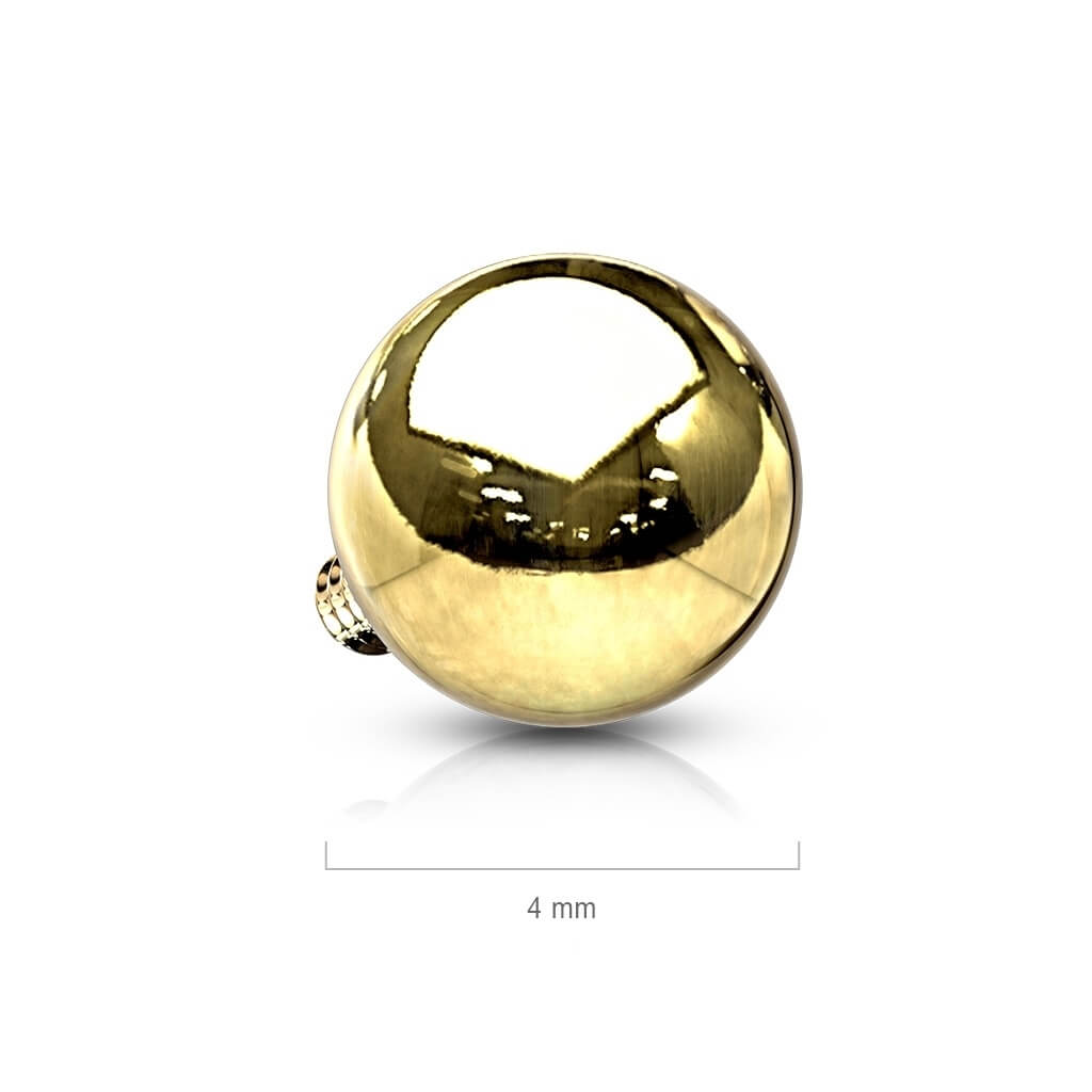 Oro 14 kt Sfera  Filettatura Interna