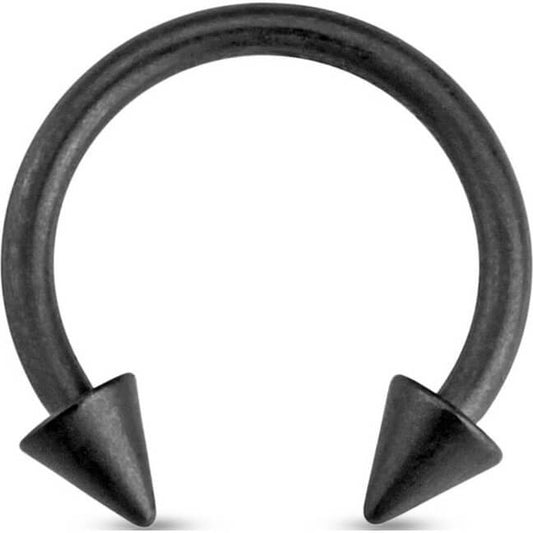 Horseshoe Matt Black Spike