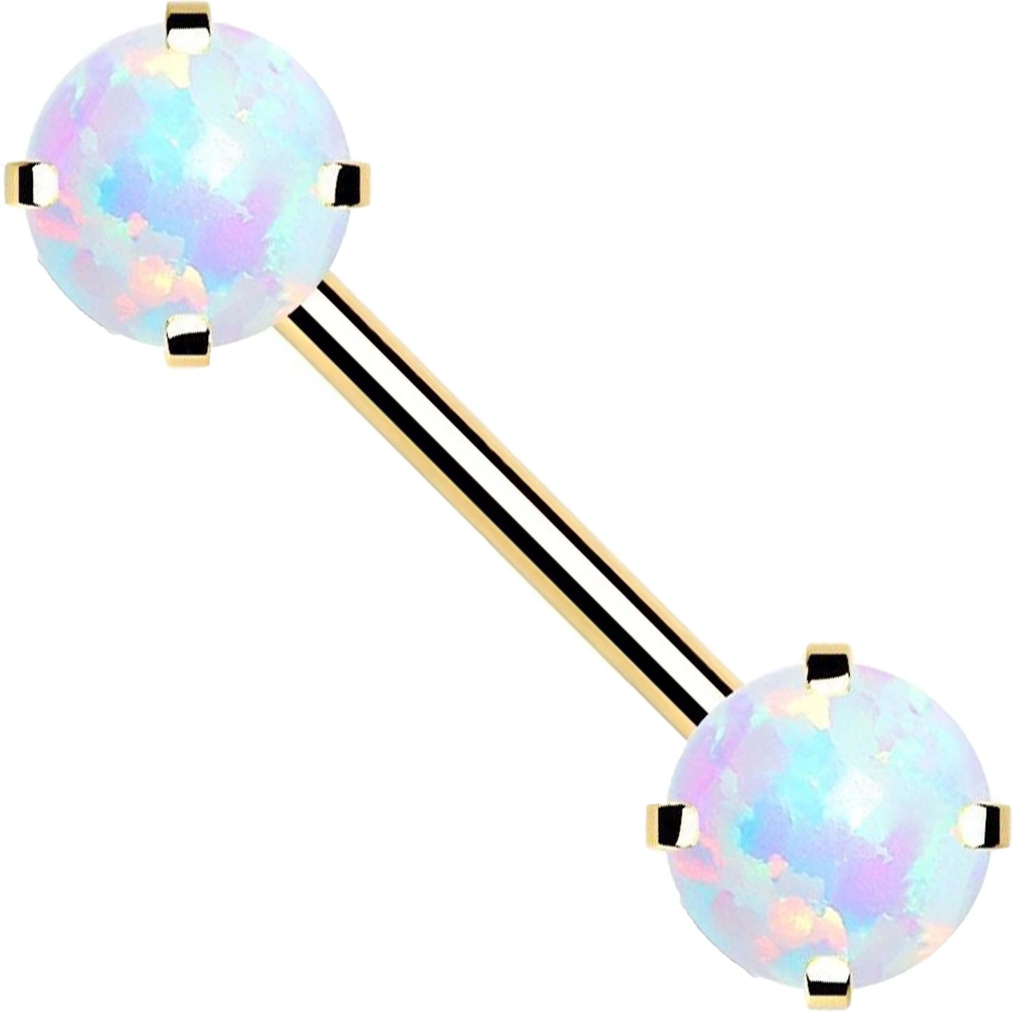 Nippelpiercing Opal Push-In