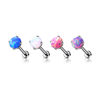 Titane Labret Opale Argent Enfoncer