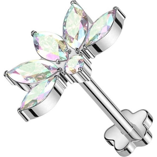 Titane Labret Marquises Zircone Enfoncer