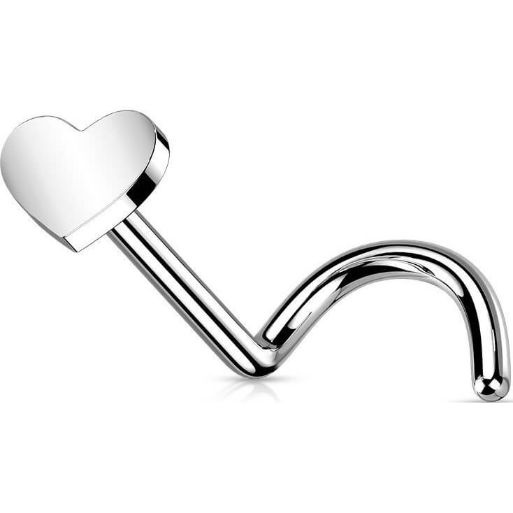 Titanio Screw Nasale Cuore piatto d´argento Push-In