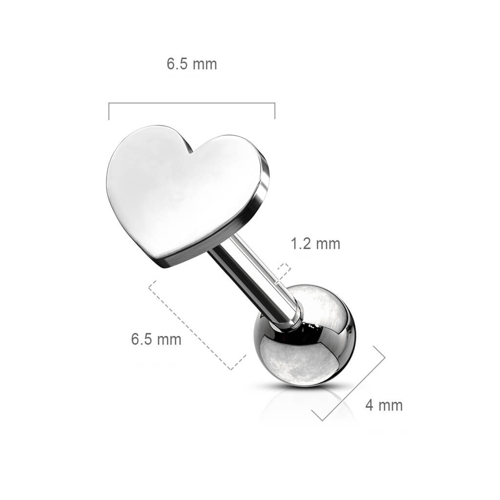 Barbell Heart Flat