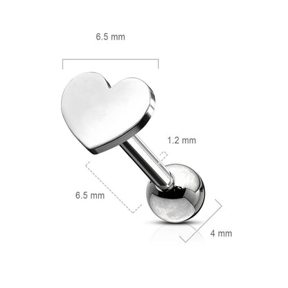 Barbell Heart Flat