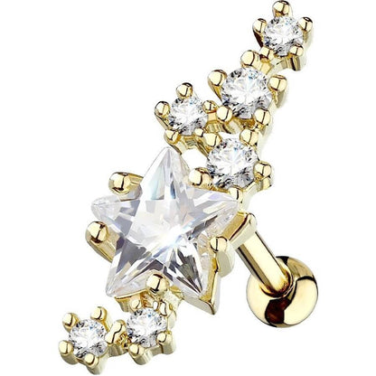 Barbell Star Zirconia