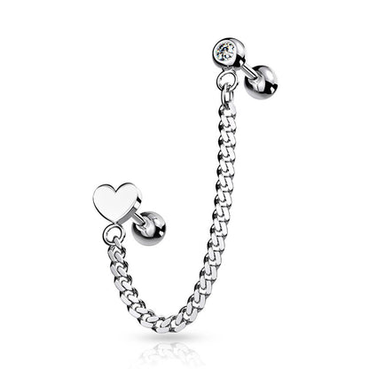 Barbell Kette Zirkonia