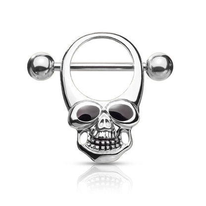 Nippelpiercing Totenkopf