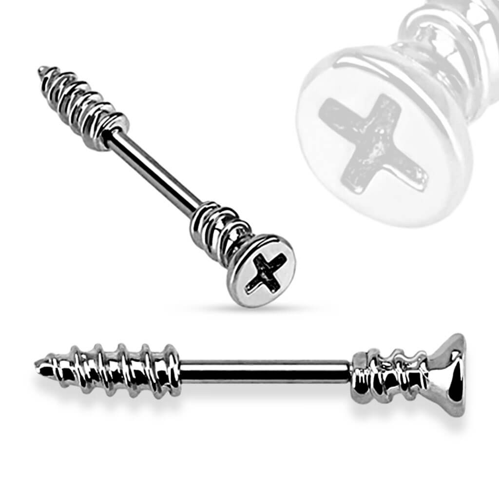 Nipple Piercing Screw