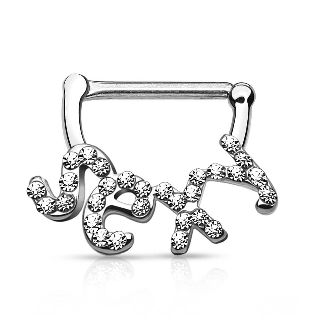 Nipple Piercing SEXY Zirconia Clicker