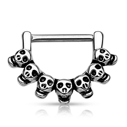 Nipple Piercing Skulls Clicker