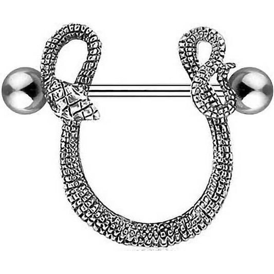 Nipple Piercing Snake Silver