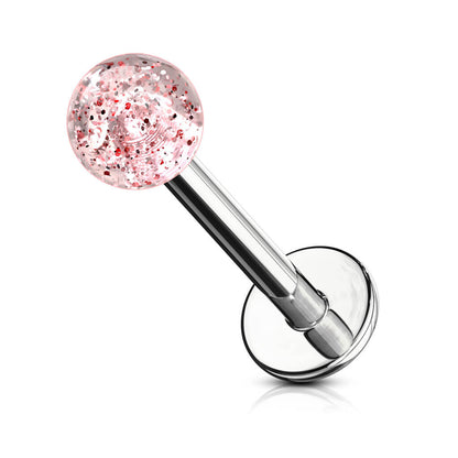 Labret Acrylic Glitter Ball