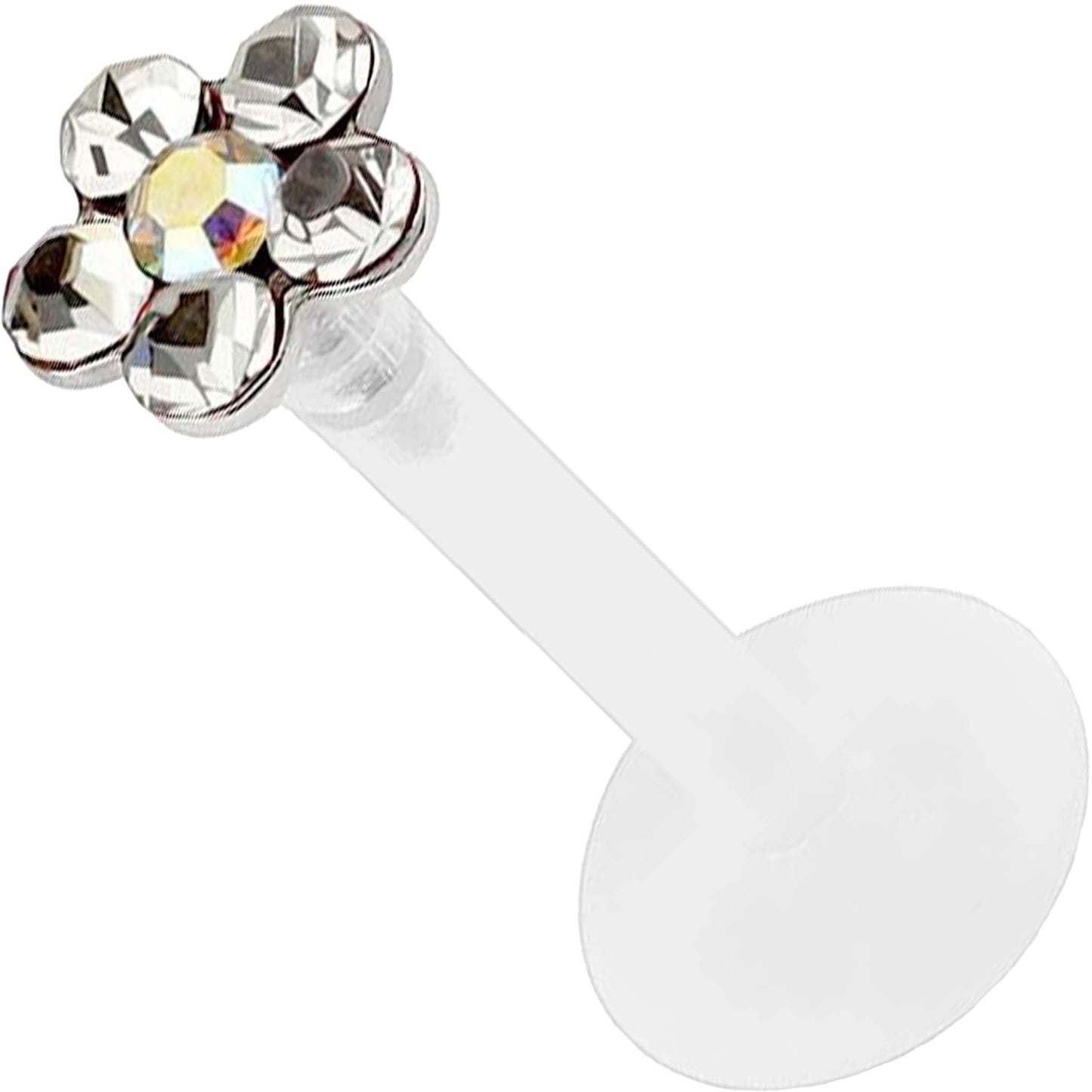 Labret Flower Zirconia