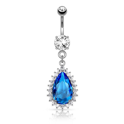 Belly Button Piercing Drop dangle Zirconia