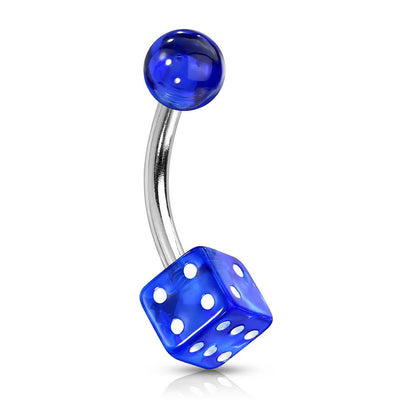 Belly Button Piercing Acrylic Dice