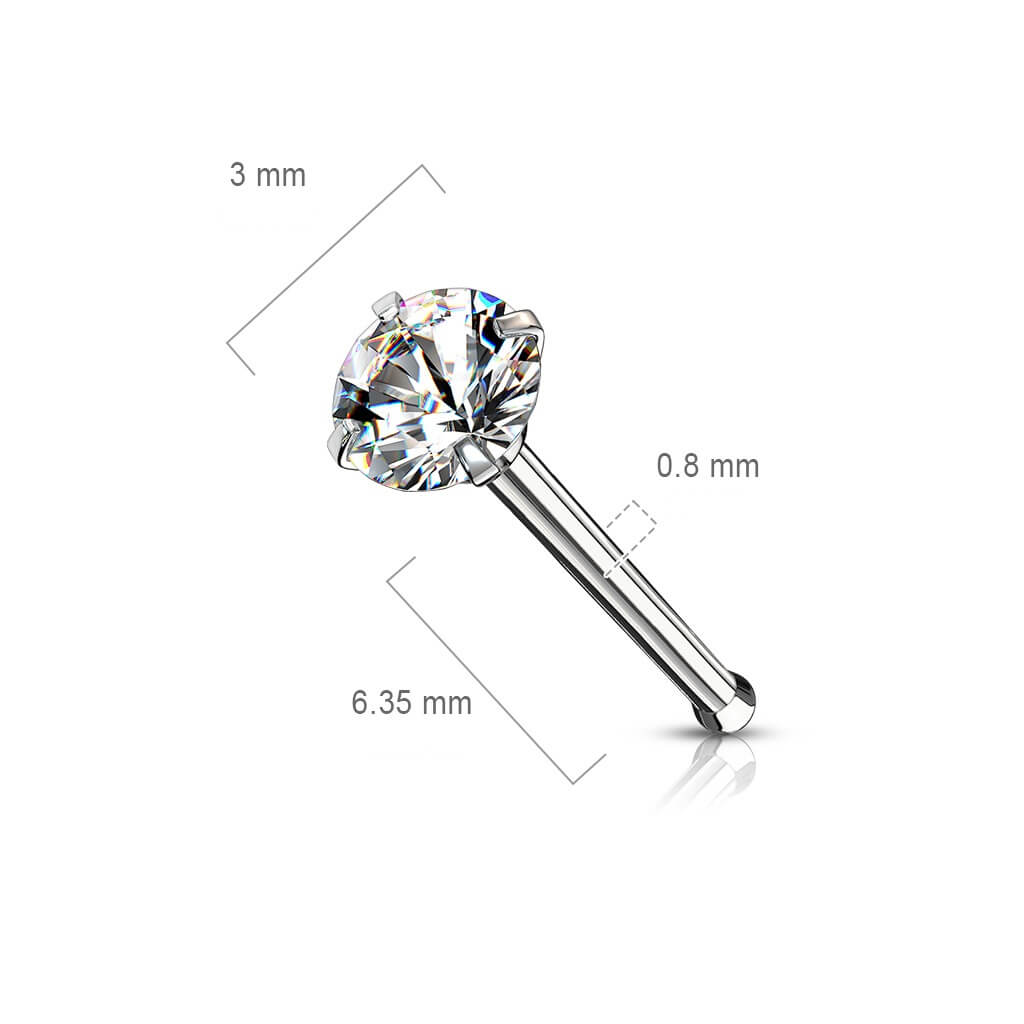 Stud Nasale Zircone