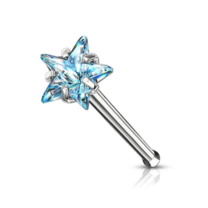 Nose Stud Star Zirconia