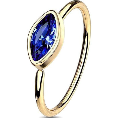 Anillo Circonita talla marquesa Flexible