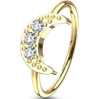 Ring Mond Zirkonia Biegbar