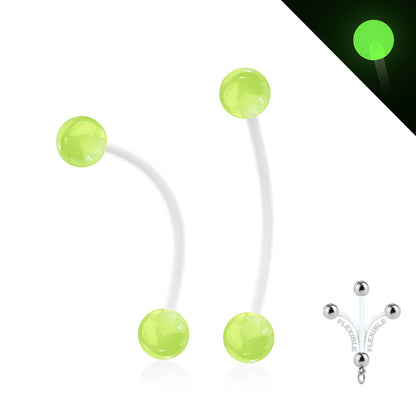 Bauchnabelpiercing Glow in the Dark