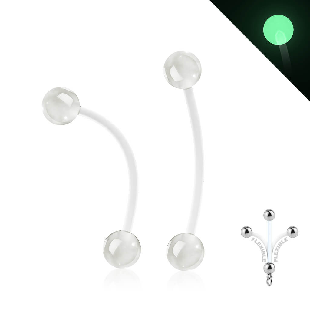 Bauchnabelpiercing Glow in the Dark