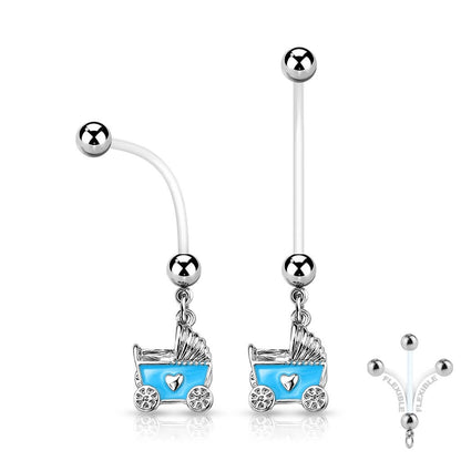 Bauchnabelpiercing Kinderwagen beweglich