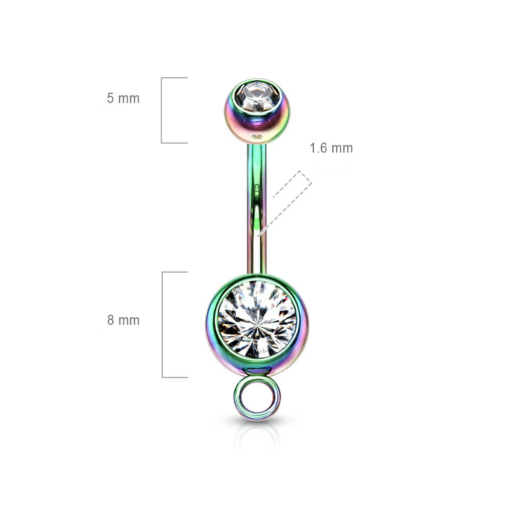 Bauchnabelpiercing Kugel Zirkonia