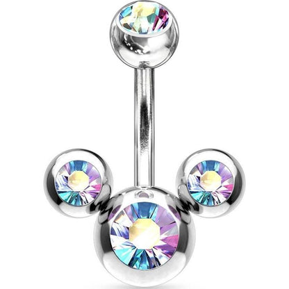 Belly Button Piercing 3 Zirconia