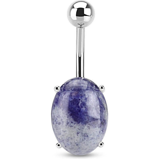 Piercing Nombril Pierre Semi-Précieuse Solidalite Ovale