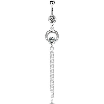 Belly Button Piercing Chains dangle Zirconia