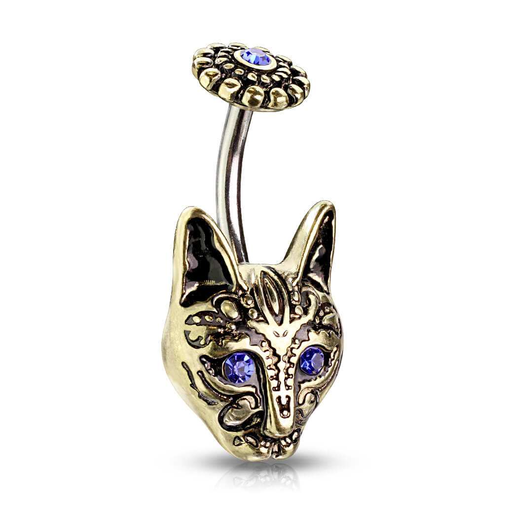 Bauchnabelpiercing Katze Zirkonia