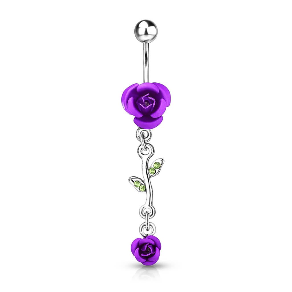 Piercing Nombril Pendentif Rose