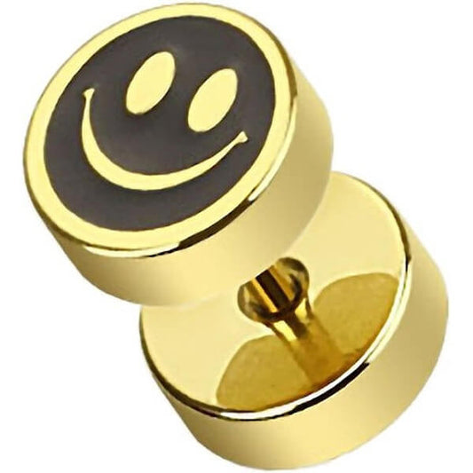 Finto Plug Smiley Oro Filettatura Interna