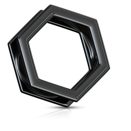 Tunnel Hexagon Black Internally Threaded