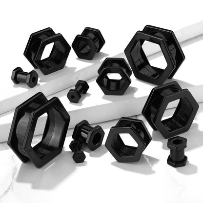 Tunnel Hexagon Black Internally Threaded