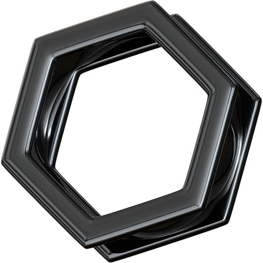 Tunnel Hexagon Schwarz Innengewinde