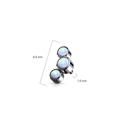 top 3 opal bezel setting Internally Threaded