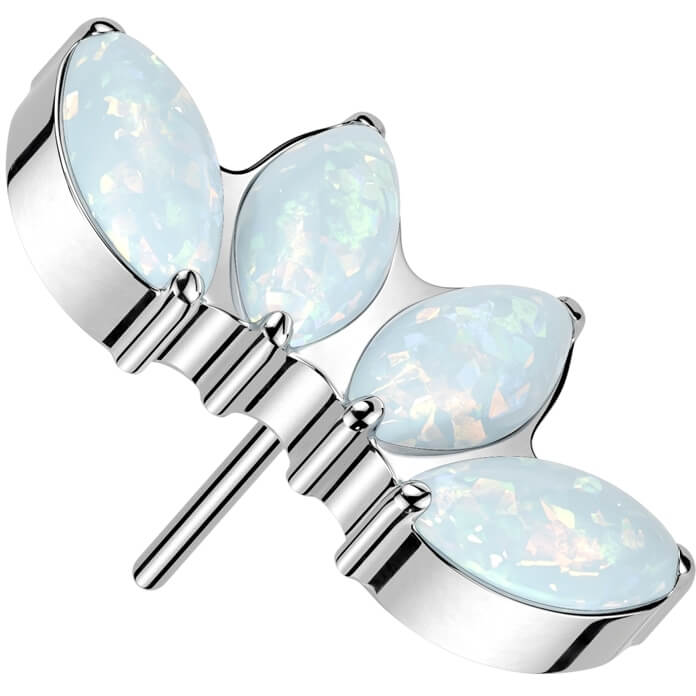 Titan Marquise Schliff Opal Push-In