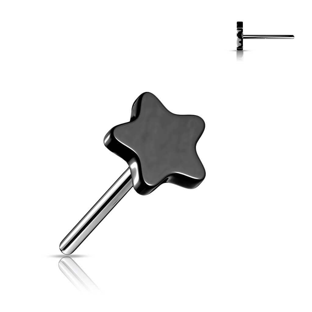 Titanium Top Flat Star Push-In