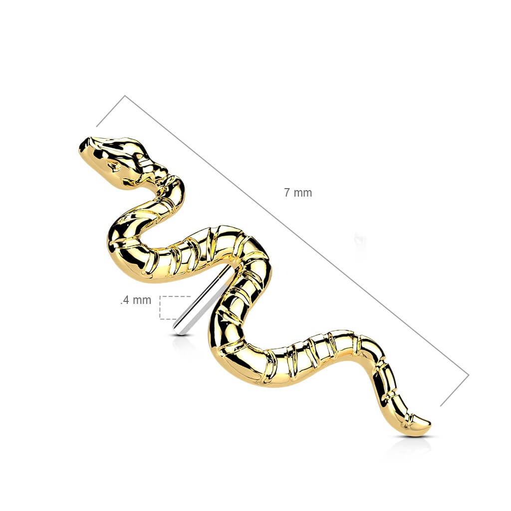 Titanio Top Serpiente Push In