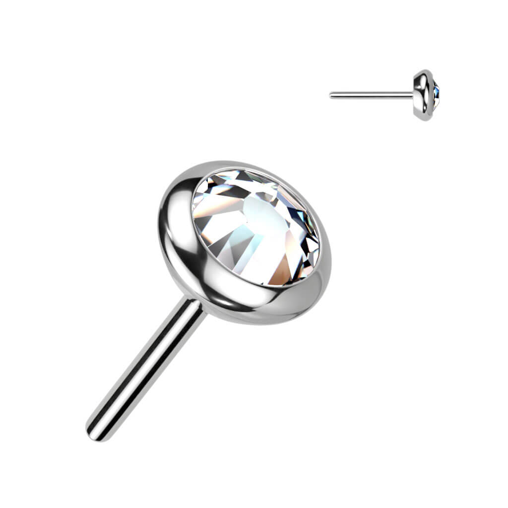 Titanium top ball zirconia opal Push-In