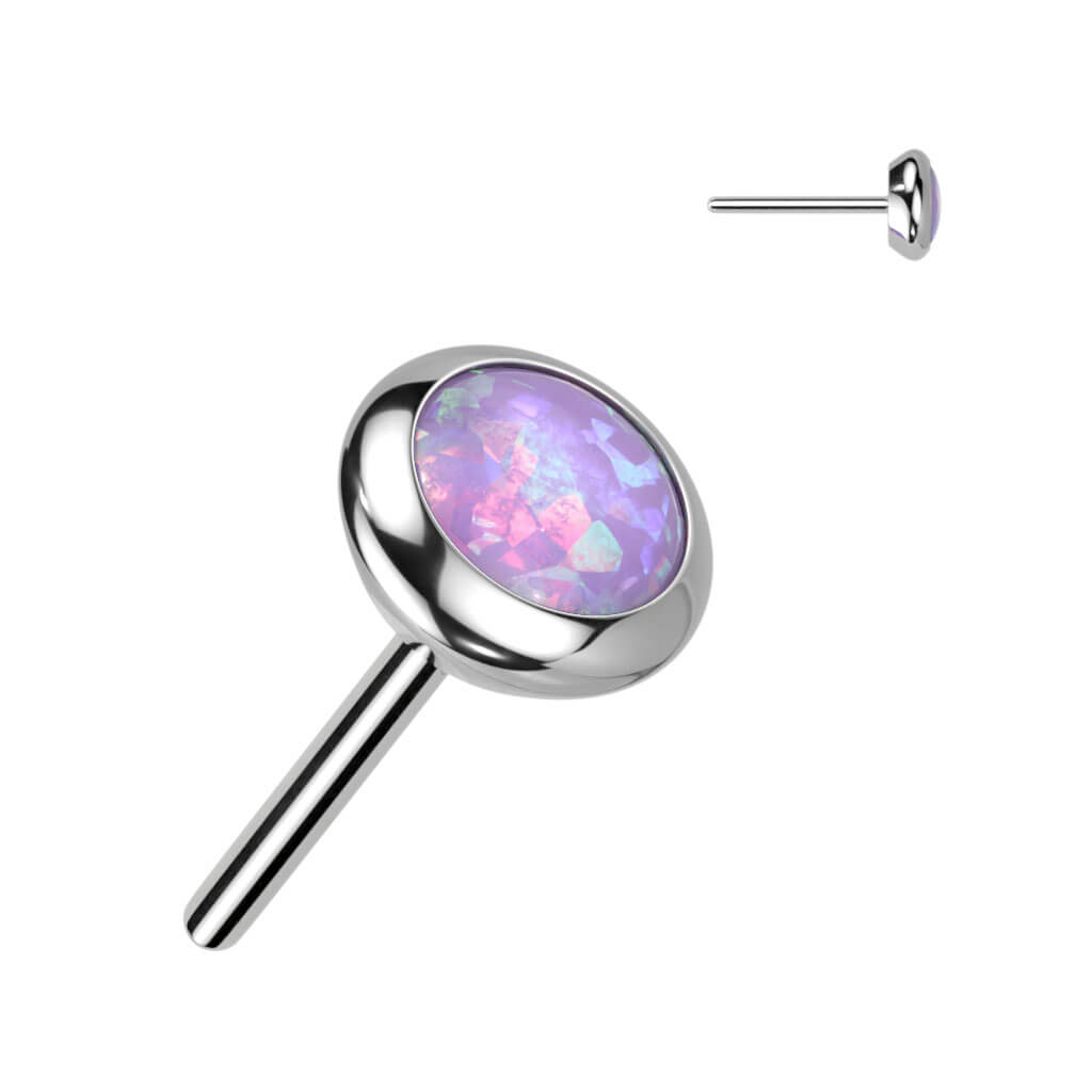 Titanium top ball zirconia opal Push-In