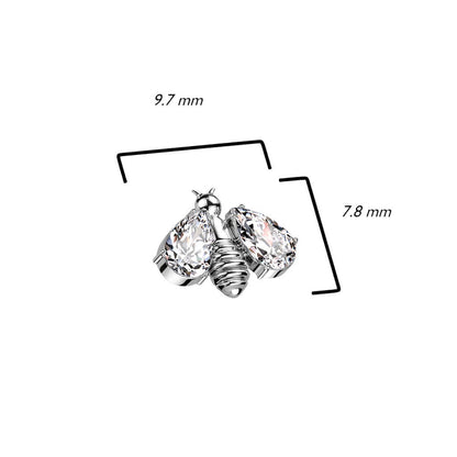 Titane Embout Embout Abeille Zircone Enfoncer