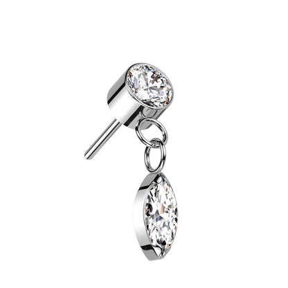 Top dangle Zirconia Push-In