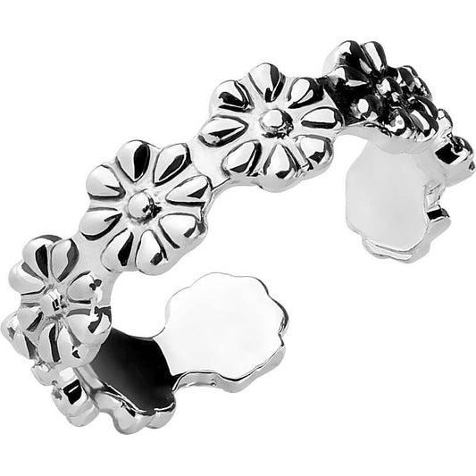 Flower Adjustable Silver