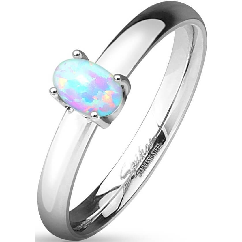 Oval Opal Silver