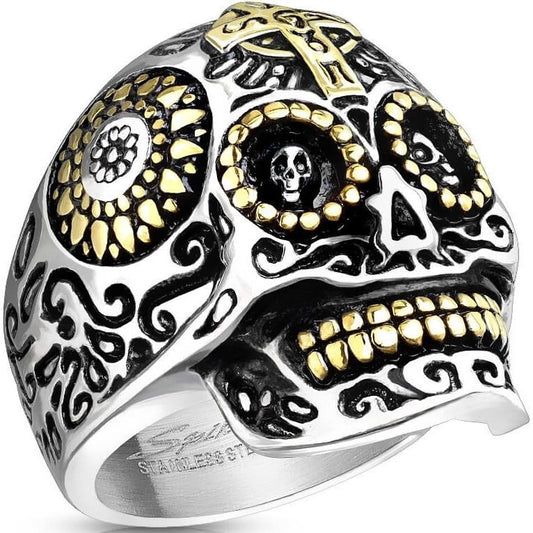 Totenkopf Gold Silber