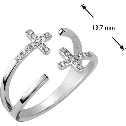 2 crosses zirconia