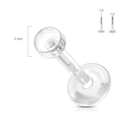 Retainer Labret Rond Plat